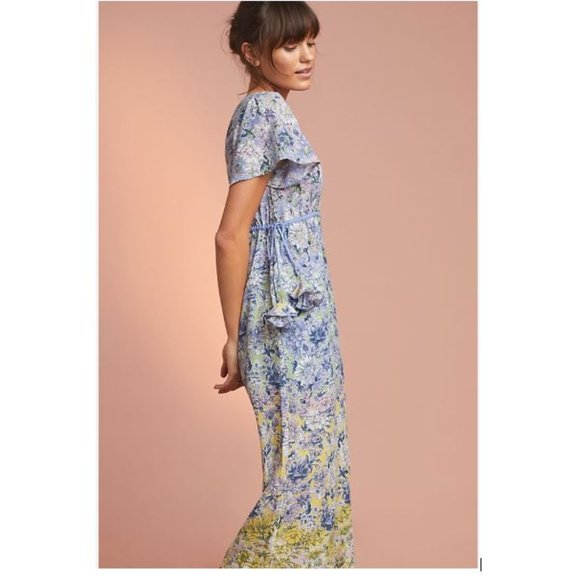 Romerio Sleep Jumpsuit in floral lavender motit from Anthropologie - Size Small - Picture 3 of 7